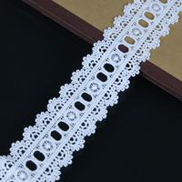 Dentelle à oeillet en Polyester de qualité supérieure, Soluble dans l'eau, accessoires de broderie, chimique dentelle, pour vêtement de couture