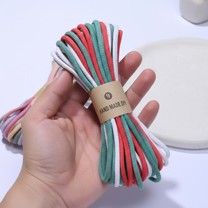 Cordon en coton coloré de 4 mm pour la fabrication de bijoux DIY, bracelet, porte-clés, petit format, origine Yiwu - Product Image 4