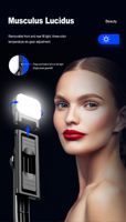 Perche à Selfie Vidéo Trépied Portable avec Télécommande Sans Fil et Lumière LED pour iPhone 16 15 14 13 et Smartphones Samsung