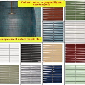 Mosaicos Cerámicos Escandinavos en Tiras, Resistentes al Agua, para Paredes Interiores de Hoteles, Restaurantes, Baños y Decoración de Paredes - Product Image 1