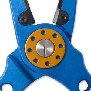 業務用DXツール 耐久性アルミ製 カヤック フィッシング 海水対応 ペスカプライヤー はさみ 20cmコイルランヤード 黒色シース付き - Product Image 6