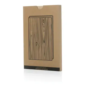 Cuaderno A5 con estampado de madera Kavana, merchandising sostenible - Product Image 6