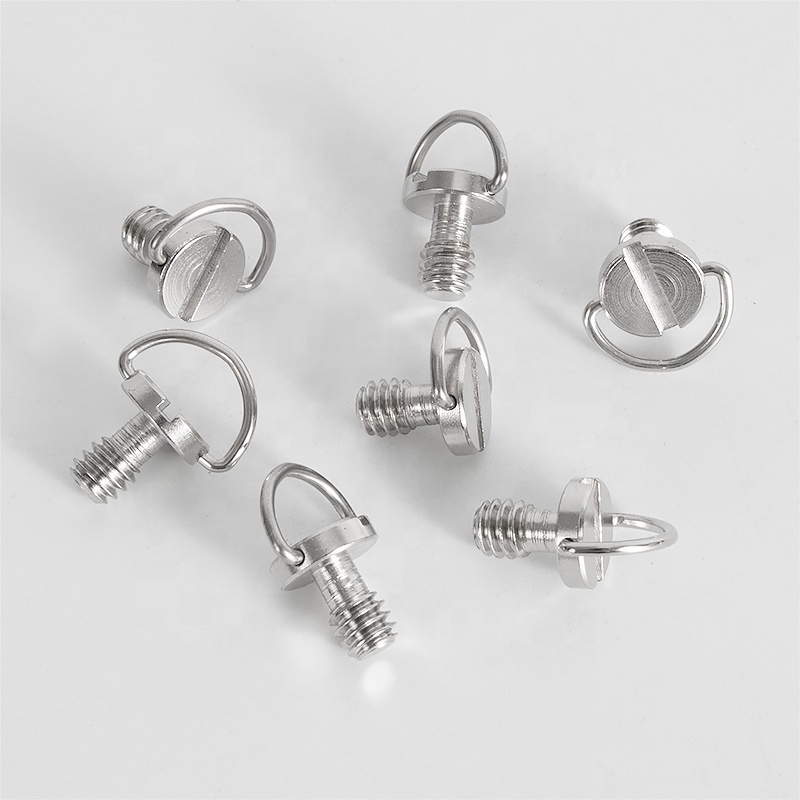 d-ring 1/4 "vis de montage caméra espion vis trépied support de boule de brider écrou boulon pour caméra trépied monopode