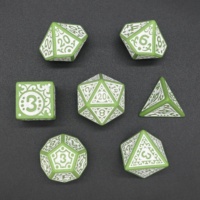 Dés polyédriques en acrylique lisses et équilibrés, couleurs vives, pour jeux de rôle RPG DND