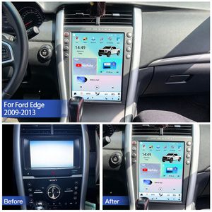 HFMidia Autoradio 12,1 pouces avec écran vertical, lecteur multimédia vidéo Bluetooth pour Ford Edge 2009-2013, CarPlay sans fil, lecteurs auto - Product Image 4