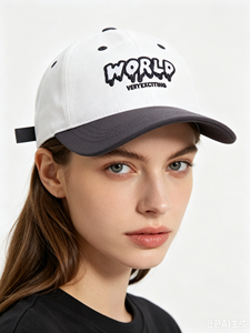Gorra Trucker de 5 Paneles para Hombre, Bordada a Máquina, 100% Algodón, Ajustable, para Viajes al Aire Libre, Diseño Colorblock, Varios Colores - Product Image 1