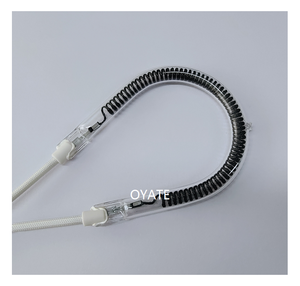 100mm 220V 900W en forma de pera pequeño calentador solar lámpara de calefacción tubo de fibra de carbono accesorios de anillo de estufa eléctrica infrarroja - Product Image 2