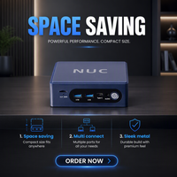 Nueva y Potente Mini PC de Escritorio Intel N150, 32 GB de RAM, 512 GB SSD, USB 3.2, LAN Gigabit, Windows 11 Pro, Juegos 4K, Oficina en Casa
