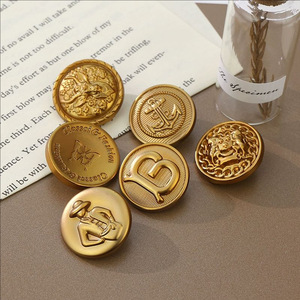 กระดุมโลหะผสมสังกะสีสีทองแบบใหม่ปี 2026 ดีไซน์ตามสั่ง กระดุมเย็บผ้า กระดุมแบบมีก้าน สำหรับเสื้อผ้า - Product Image 3