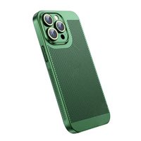 MEILLEUR VENDEUR Luxe Respiration Refroidissement Dissipation Thermique Téléphone Cas avec Lentille Film Protection pour iPhone 16 15 14 13 12 11 Pro Max