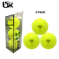 Lot de 12 balles de pickleball rotatives en PE, haute qualité, durables, résistantes aux fissures, écologiques, pour divertissement en extérieur par temps froid
