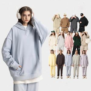 เสื้อฮู้ดดี้โอเวอร์ไซส์สำหรับผู้ชาย H5439 คุณภาพสูง ผลิตตามสั่ง OEM MOQ ต่ำ ผ้าฝ้ายผสม 400 GSM บุผ้าเฟรนช์เทอร์รี่ แบบยูนิเซ็กส์ - Product Image 3