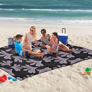 Manta de Playa Extra Grande, Plegable, con Cierre, Reciclada, 60x80 Pulgadas, con Diseño de Flores Hawaianas, Personalizada, Portátil, para Picnic - Product Image 6