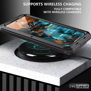 Antichoc Heavy Duty Protection Doom Armor Cover Verre Trempé Métal Aluminium Téléphone Cas <span class=keywords><strong>pour</strong></span> Samsung S21 - Product Image 4