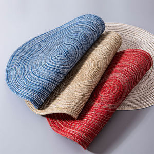 Ensemble De Table Rond Tapis De Table Napperon Rond Tissé Napperon Rond En Gros pour Table À Manger - Product Image 2