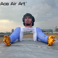 Arche gonflable de caractère de Maradona, voûte gonflable de bienvenue de la publicité pour le football et les activités sportives
