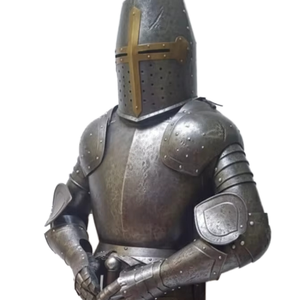 Nueva Armadura Medieval de Acero Suave de la Mejor Calidad, Calibre 18, Acabado Antiguo, Técnica de Pulido Antiguo, Imitación Antigua - Product Image 6