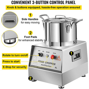 Máquina procesadora de alimentos <span class=keywords><strong>picadora</strong></span> de carne vegetal <span class=keywords><strong>Industrial</strong></span> Eléctrica de acero inoxidable a la venta - Product Image 3