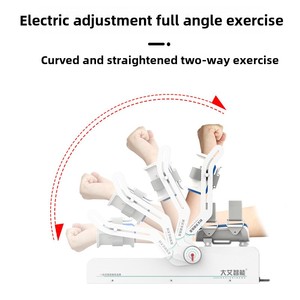 Ellebooggewrichtsrevalidatietrainer Elektrische <span class=keywords><strong>arm</strong></span>-oefenrobot voor thuis Volledige hoek Afstandsbediening Schoonheid Gezondheid - Product Image 4