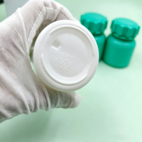 Bouteille vide personnalisée en PET 80cc 100cc à large ouverture pour comprimés de calcium, capsules de vitamines, emballages de pilules en plastique