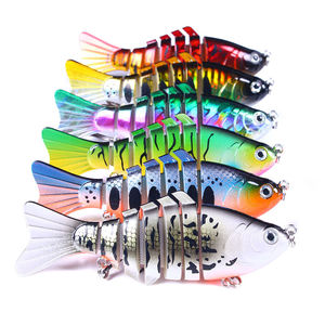 KEWOTE 10cm 15,6g 6 Farben Künstlicher harter Mehrgelenk-Angel köder Lebensechter sinkender Köder für langes Gießen - Product Image 6