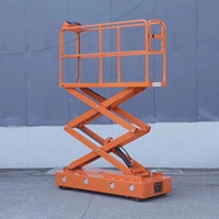 Plateforme élévatrice à ciseaux entièrement électrique de type rail, élévateur électrique 3M, table élévatrice à ciseaux 4M