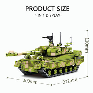 Tanques Medianos Ligeros 203101-203104, Tanques de Batalla <span class=keywords><strong>Principales</strong></span> 96B, Modelo de Bloques de Construcción Educativos para Niños, Ladrillos de Juguete, Juguetes al por Mayor - Product Image 4