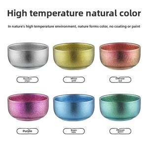 Boîte-cadeau en cristal de fleur de glace colorée polie moderne bols en cristal élégants pour des cadeaux spéciaux - Product Image 3