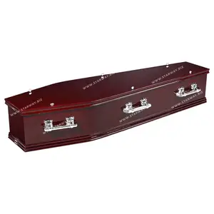 2207优秀的中国制造商殡葬用品批发便宜的澳大利亚风格木制棺材盒和棺材成人