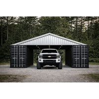 Kit de toiture pour abri de conteneur maritime à déploiement rapide, pour usage commercial, entrepôt, abri de stockage et garage