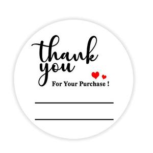 500pcs 1 Inch Customizable <b>Waterproof</b> Adhesive <b>Stickers</b> for Supermarket Packaging Synthetic Paper Small Business Use - Product Image 1