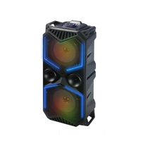 Nuevo Modelo de Altavoz Portátil de Madera con USB, Tarjeta TF, Radio FM, Altavoz Bluetooth Inalámbrico, Sistema de Karaoke para Teléfono Inteligente y Ordenador Portátil