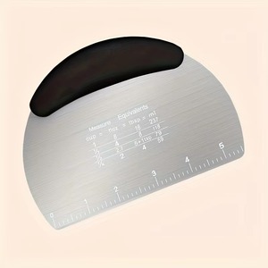 1 raspador de masa de acero inoxidable: herramienta multiusos para repostería y panadería – utensilio de cocina apto para festividades - Product Image 5