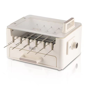 Brochetas Eléctricas de 800W, 11 Varillas, 360 °   Parrilla Giratoria con Calor Uniforme y Estructura Fácil de Limpiar para Barbacoa en Casa - Product Image 1