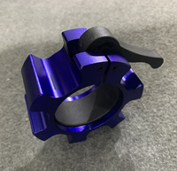 Pinces de poids antidérapantes de nouvelle conception, colliers de pinces d'haltères en Aluminium de compétition d'haltérophilie Standard