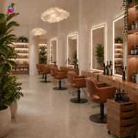 Station de manucure, mobilier de salon de beauté, aménagement complet sur mesure, design intérieur de salon de coiffure, décoration et rénovation de salon de barbier
