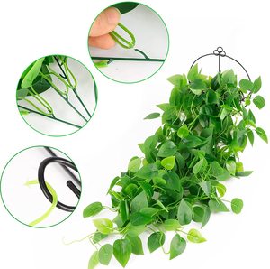 Guirlande de <span class=keywords><strong>feuilles</strong></span> de lierre artificielles, cm, fausse plantes de vigne, pour décoration de fête de mariage, de maison - Product Image 3
