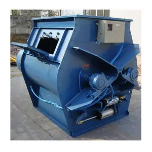 Baokang Manufacturer supplies gravity free horizontal double shaft paddle mixer dry powder mortar chemical lithium battery mixer