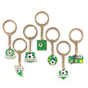 حلقة مفاتيح بشعار فريق كرة القدم بالجملة، إكسسوارات لعبة كرة القدم، سلسلة مفاتيح معدنية بتصميم مخصص - Product Image 5