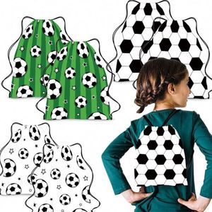 <b>Drawstring</b> <b>Backpack</b> Kids Portable Handheld Storage Bag for Football Fans School - Product Image 1