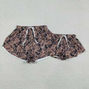Shorts décontractés pour femmes, au-dessus du genou, unis, avec doublure, respirants, pour le sport, le yoga, la famille, maman et moi - Product Image 6