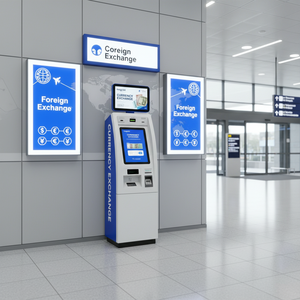 Machine <span class=keywords><strong>de</strong></span> <span class=keywords><strong>change</strong></span> <span class=keywords><strong>de</strong></span> devises Jinrui FCM-501S grande capacité avec écran tactile 19 pouces, scanner <span class=keywords><strong>de</strong></span> passeport et gestion des espèces pour kiosque étranger - Product Image 6