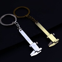 Porte-clés vintage en métal personnalisé sac outil de décoration suspendu créativité pied à coulisse pied à coulisse règle porte-clés