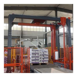 PLC kiểm soát hoàn toàn tự động máy bao bì căng Pallet wrapper gạch khối paver slab gạch - Product Image 3