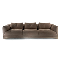 Direktvertrieb 2023 Ledersofa Designer-Villa Großes Wohnzimmer Luxuriöses Mehrsitzer-Sofa