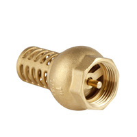 Vanne de fond en laiton de haute qualité avec filetage interne 1/2''-4'' pour eau, structure d'inspection manuelle robuste