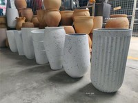 Pot de fleurs en plastique imitation céramique, pot de fleurs en résine durable, décoration de jardin, design pour plantes d'intérieur et d'extérieur, décoration moderne