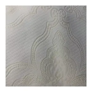 Tessuto per materasso a ticchettio lavorato a maglia Jacquard di colore bianco leggero 180gsm