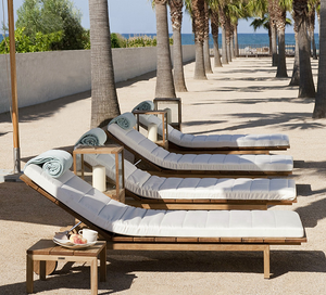 Mobilier de jardin Chaise Longue Chaise Patio Inclinable Chaise De Piscine <span class=keywords><strong>En</strong></span> <span class=keywords><strong>Bois</strong></span> de Salon <span class=keywords><strong>Lit</strong></span> de Plage - Product Image 1