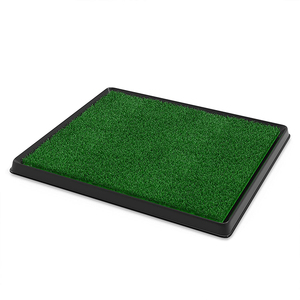 Venta al por mayor bandeja de baño para mascotas perro interior/exterior hierba grande mascota <span class=keywords><strong>Loo</strong></span> portátil orinal personalizado sostenible verde limpieza Productos - Product Image 2